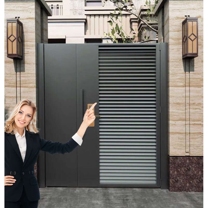 Main Swing Single Door Gate Supplier - OEM Customized Modern Simple Courtyard