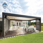 Retractable Gazebo Factory - OEM High Quality 6x4 Louvered Roof Electric Custom