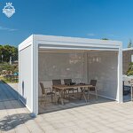 Modern Waterproof Louver Roof Manufacturer - OEM Pergola Gazebo Garden Bioclimatic