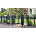 Ornamental Metal Fence Supplier - OEM Home Garden Black Decorative Wrought Iron