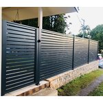 Aluminum Fence Panels Factory - OEM Easy to Install No Dig Horizontal Slat