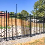 Black Metal Fences Manufacturer - OEM Wholesale 6ftx8ft Anti Rust Galvanized