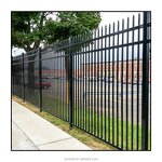Black Metal Fences Manufacturer - OEM Wholesale 6ftx8ft Anti Rust Galvanized