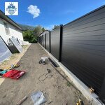 Aluminum Slat Fence Panel Factory - OEM Cheap Black Grey Privacy No Dig