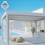 Retractable Gazebo Factory - OEM High Quality 6x4 Louvered Roof Electric Custom