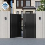 Automatic Garden Gate Supplier - OEM High Quality Modern Outdoor Metal Double