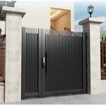 Automatic Swing Gates Manufacturer - OEM Latest 3D Aluminum Metal Double Gate