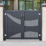 Aluminum Wrought Iron Gates Factory - OEM High Quality Morden Latest Main Swing