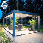 Automatic Patio Gazebo Manufacturer - OEM 3x4 Modern Opening Louvred Roof Luxury