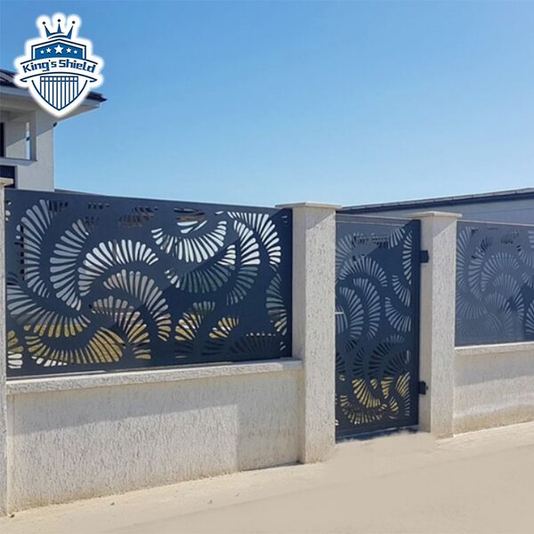 Black Fence Outdoor Manufacturer - OEM New Design Decorative Building Laser Cut