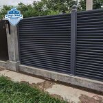 Aluminum Privacy Fence Supplier - OEM Customization Black Garden Metal Screen
