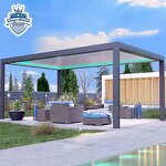 Automatic Patio Gazebo Manufacturer - OEM 3x4 Modern Opening Louvred Roof Luxury
