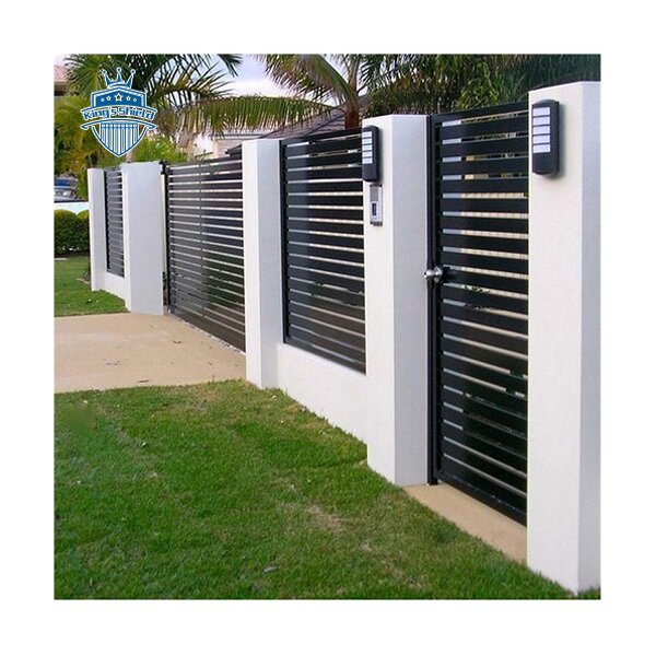 Aluminum Pedestrian Gate Factory - OEM Modern Main Exterior Iron Swing Gate