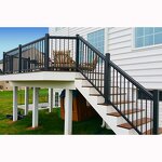 Aluminum Alloy Handrail Factory - OEM High Quality Metal Deck Stairs Balustrade