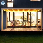 Retractable Motorized Pergola Factory - OEM Factory Modern Aluminium Louvered