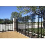 Steel Wrought Iron Fence Supplier - OEM Wholesale Residential Perforated Picket
