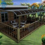 Garden Aluminium Canopies Factory - OEM Cheap Outdoor Custom 4x4 Awning Tent