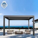 Automatic Patio Gazebo Manufacturer - OEM 3x4 Modern Opening Louvred Roof Luxury