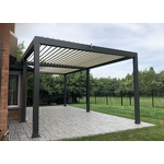 Motorised Waterproof Pergola Supplier - OEM Outdoor 3x3 4x4m Louver Aluminum