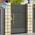 Aluminum Pedestrian Gate Factory - OEM Modern Main Exterior Iron Swing Gate