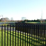 Metal Fence Panels Factory - OEM Galvanized 6ftx8ft Anti Rust Outdoor