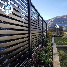 Aluminum Fence Panels Factory - OEM Easy to Install No Dig Horizontal Slat