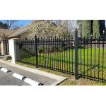 Ornamental Metal Fence Supplier - OEM Home Garden Black Decorative Wrought Iron