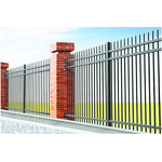 Steel Wrought Iron Fence Supplier - OEM Wholesale Residential Perforated Picket