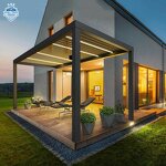 Customized Louvered Gazebo Factory - OEM Electric Retractable Bioclimatic Brackets