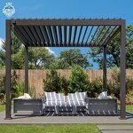 Customized Louvered Gazebo Factory - OEM Electric Retractable Bioclimatic Brackets