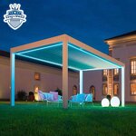 Motorised Outdoor Garden Gazebo Supplier - OEM 6x4 Modern Luxury Bioclimatic Pergola