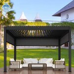 Aluminum Louvered Pergola Factory - OEM Wholesale High Quality Bioclimatic Garden