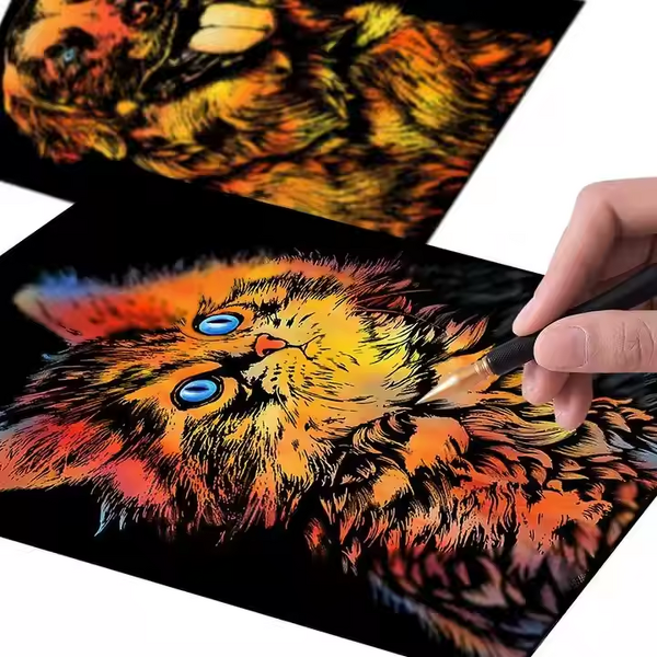 Animal Scratch Art Paper Manufacturer - OEM Creative Scratching Drawing