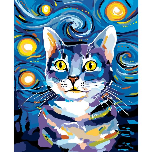 Custom Diamond Painting Kit Manufacturer - OEM Framed Canvas Cat