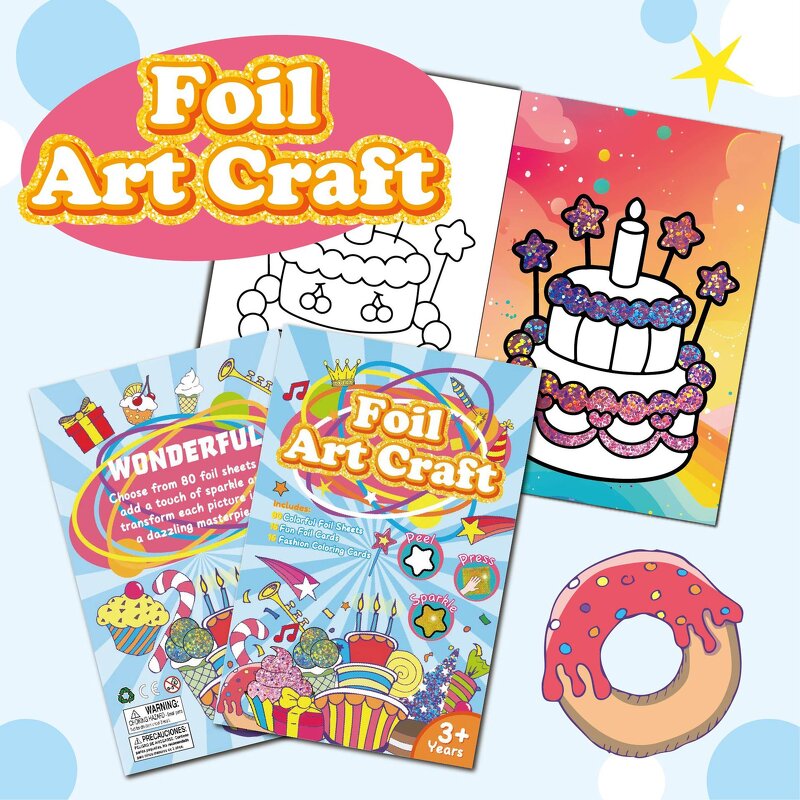 Foil Art Crafts Factory - OEM DIY Cartoon No-Mess Kids Gifts