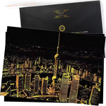 Gold Scratch Painting Paper Factory - OEM Golden City Scraping Set