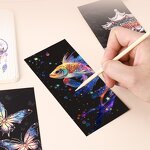 Scratch Art Note Factory - OEM Magic Rainbow Paper Drawing