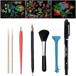 Scraping Painting Tool Set Factory - OEM 4/6/9pcs with Scraper Brush
