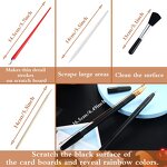 Scratch Art Tools Factory - OEM Set of 4/6/9pcs Scraper Brush