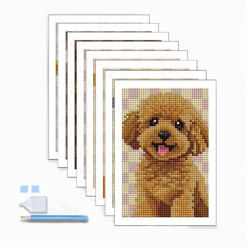 Mini Diamond Painting Kit Factory - OEM Custom Dog Design Gem Mosaic