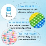 Fairy Dust Drills Factory - OEM DMC 447 Colors Square Resin