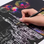 Scratch Art Paper Set Factory - OEM Magic Scratch Off Kids Craft