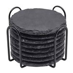 Stone Coasters Factory - OEM Non Slip With Holder Handmade Natural Mug Mat