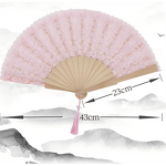 Spanish Wedding Fan Supplier - OEM Solid Wood Lace Carved Custom Name Logo