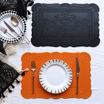 Faux Leather Placemats Factory - OEM Rectangle Nordic Cream Insulated Table Mat