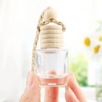 Glass Air Freshener Factory - OEM Clear 10ml Square Hanging Pendant Diffuser