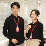 Polo Shirt Manufacturer - OEM 210g Long-sleeved Men Women Flat-knit Collar