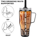 Double Wall Tumbler Factory - OEM 40oz Insulation Coffee Straw Travel Cup