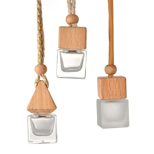 Car Air Freshener Manufacturer - OEM Hanging Empty Pendant Clear Glass Vials
