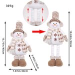Santa Snowman Doll Supplier - OEM Christmas Adjustable Extendable Plush Doll